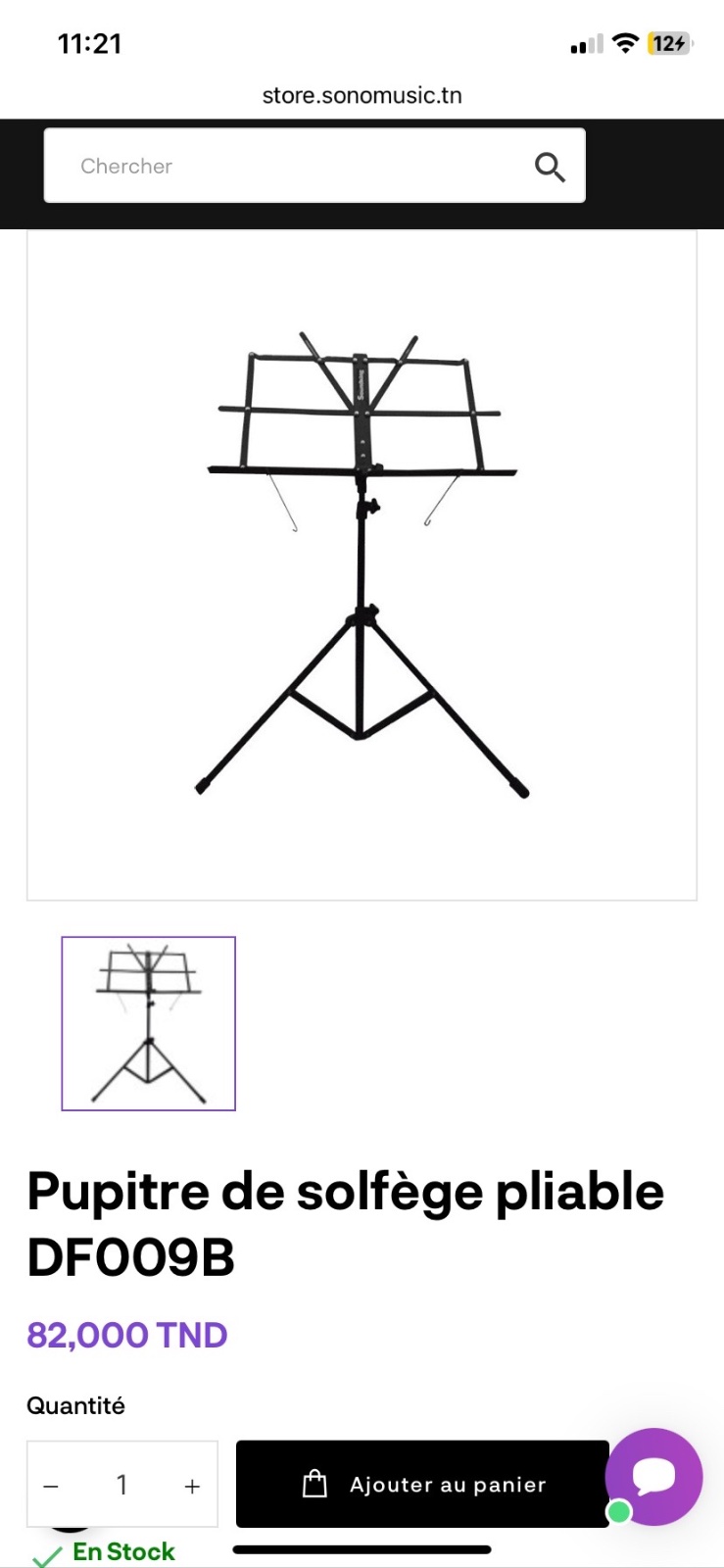 Pupitre de solfege pliable de la marque Soundking