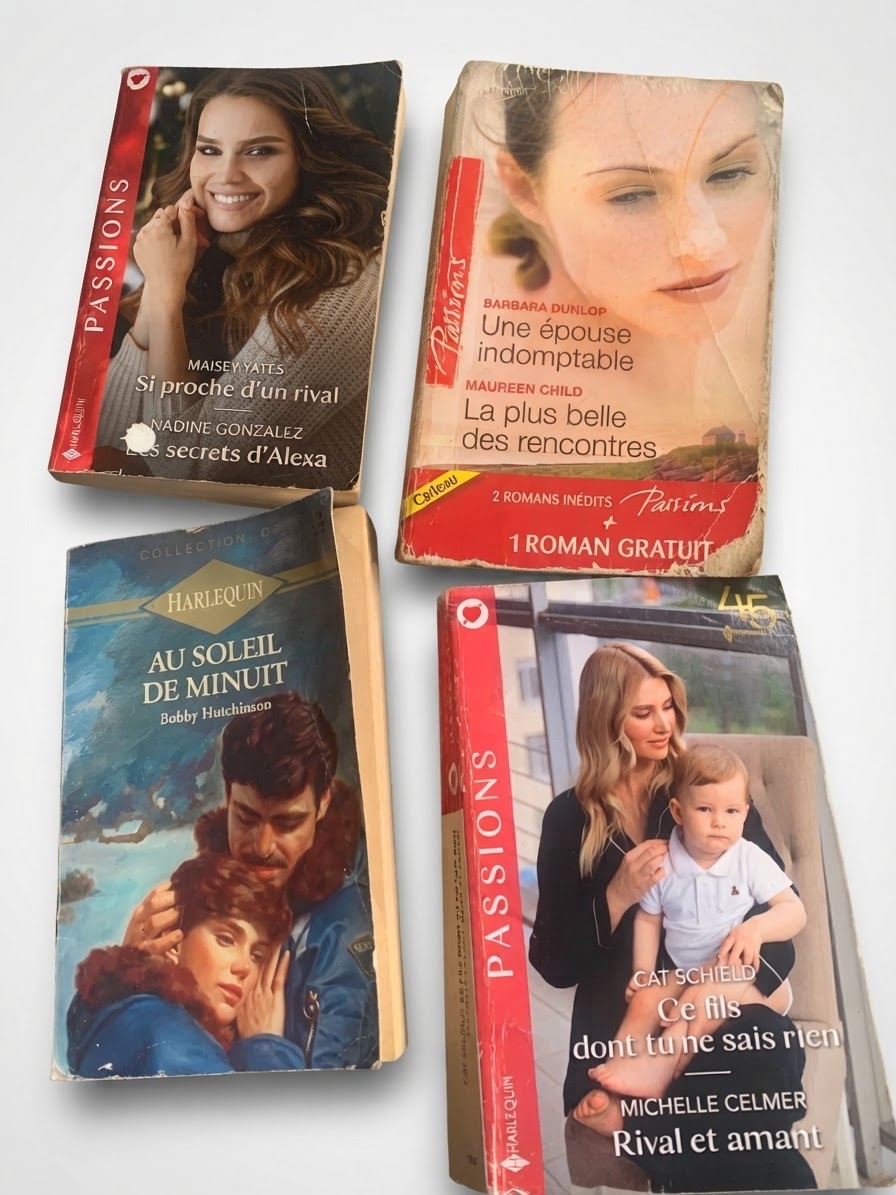 4 livres Harlequin : 8 romans