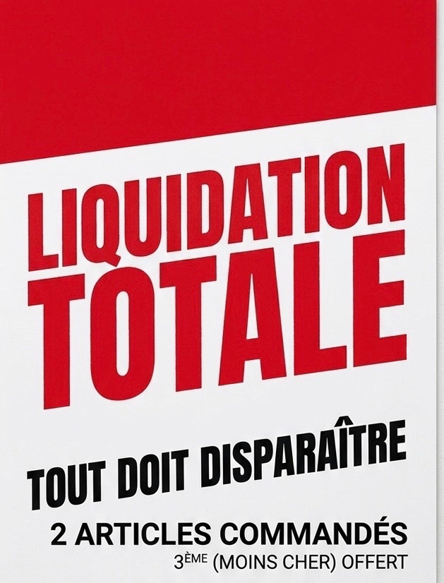 Offre fin du mois : 2 articles commandés 3eme offert