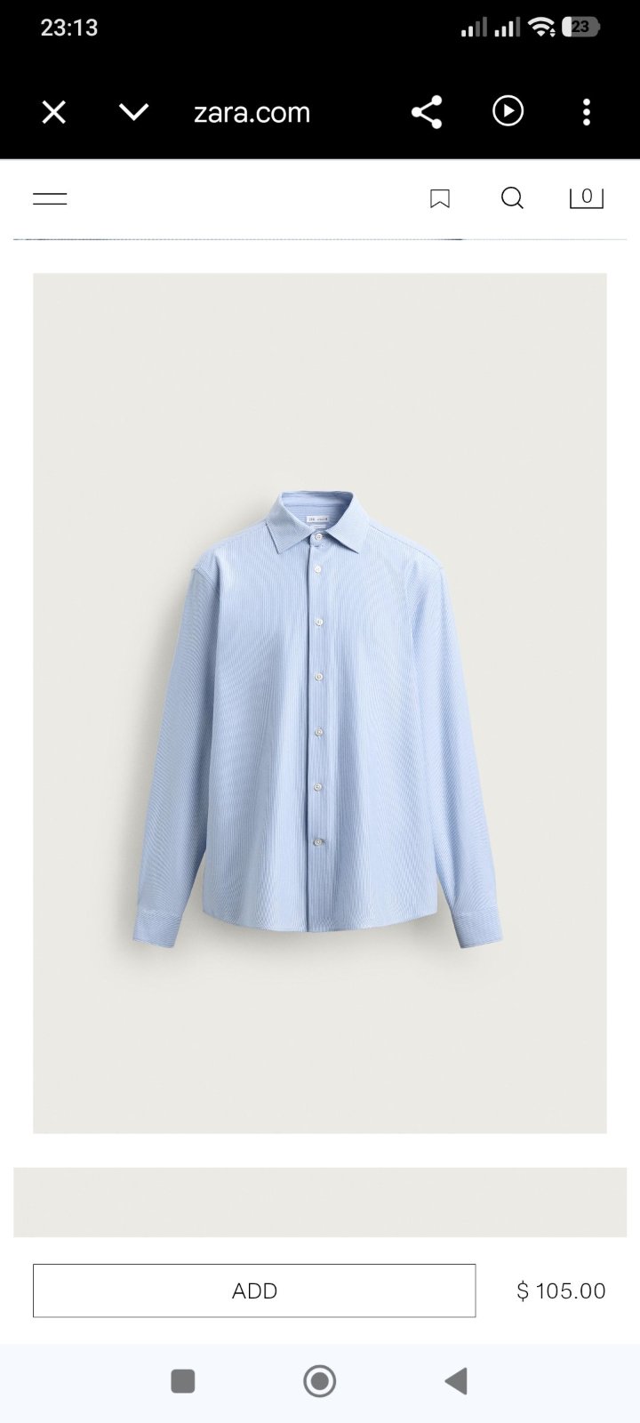 Chemise zara M 