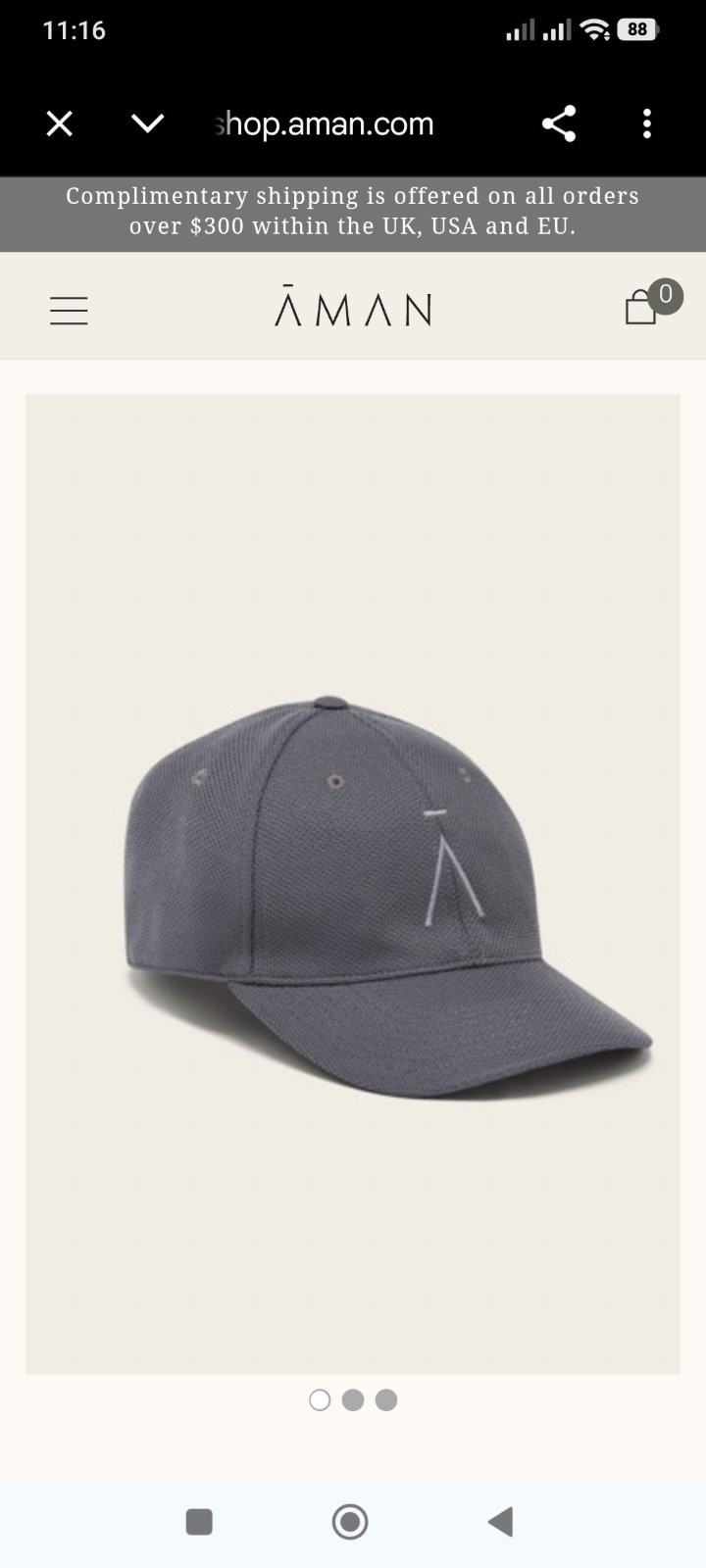 Casquette luxury Aman M