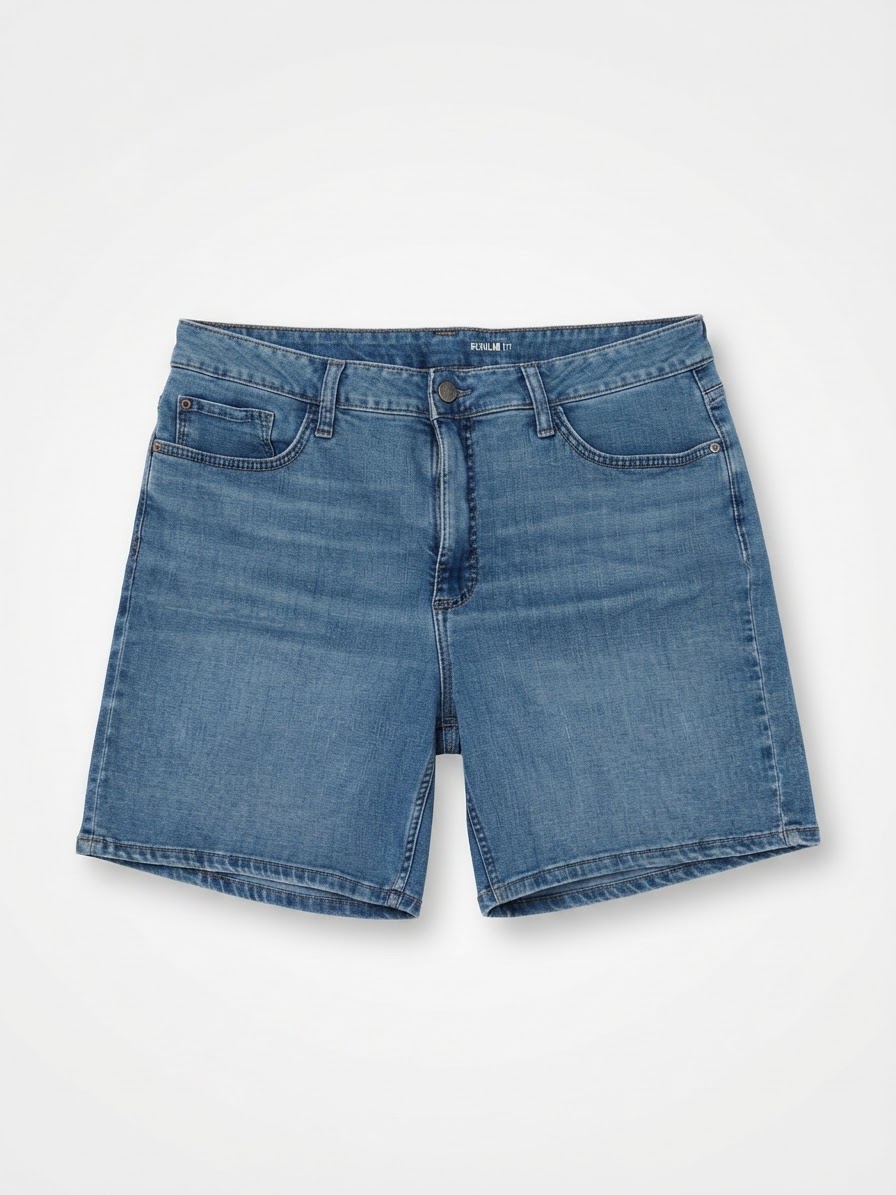 Short jean mid waist