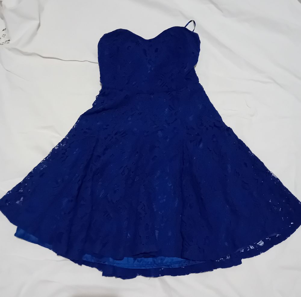 Robe courte bleu