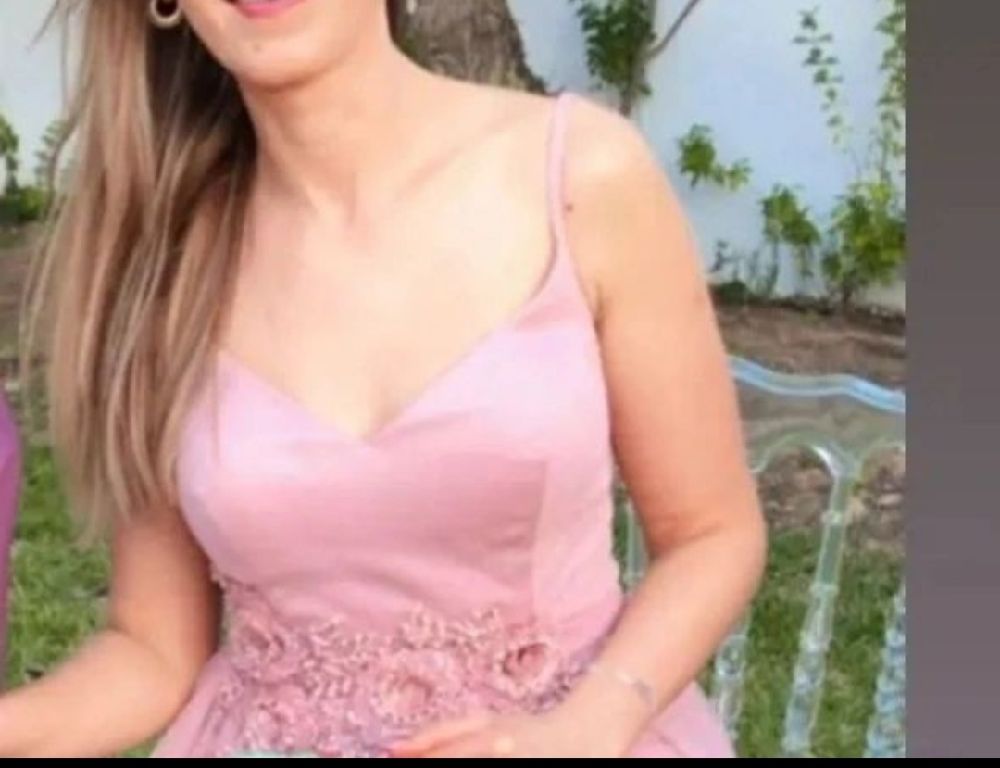 Robe classe rose poudre