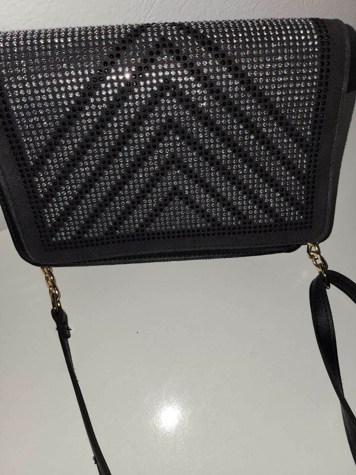 Sac noir avec strass