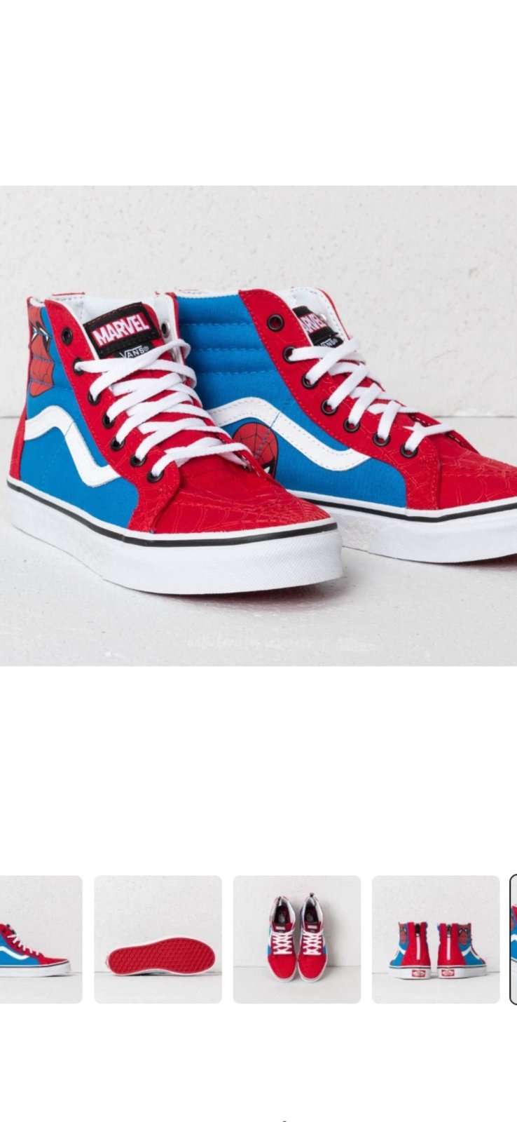 Une joli baskets Vans- Marvel pour enfant 💙❤️ spider 