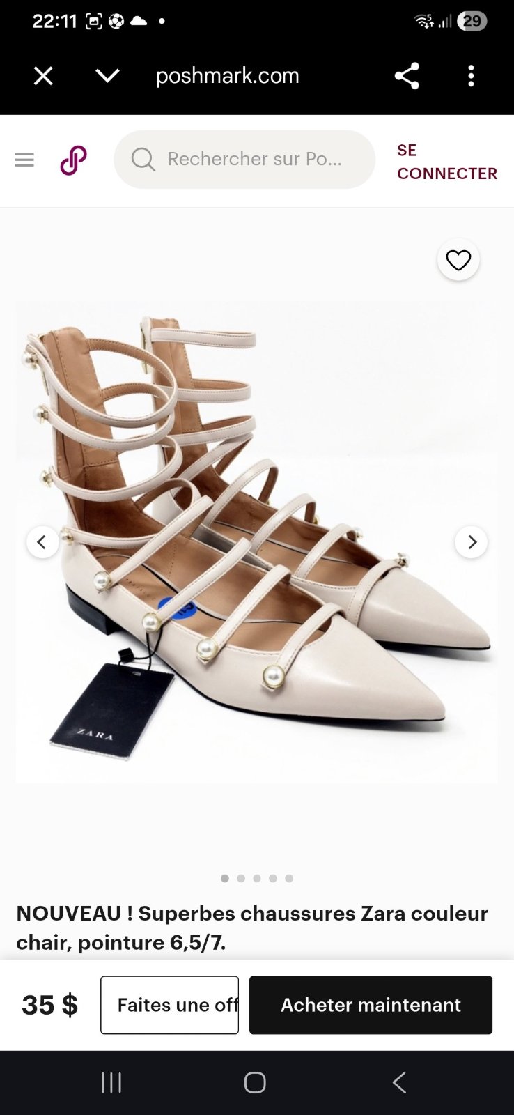 Un jolie Ballerines Zara 
