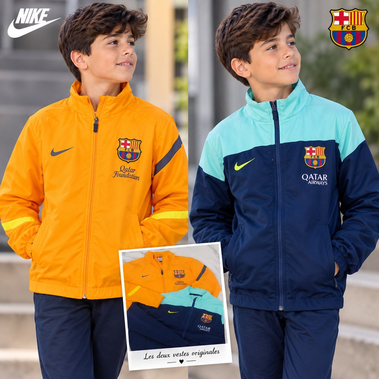 Deux très jolies Veste Nike 🧡💚✨️