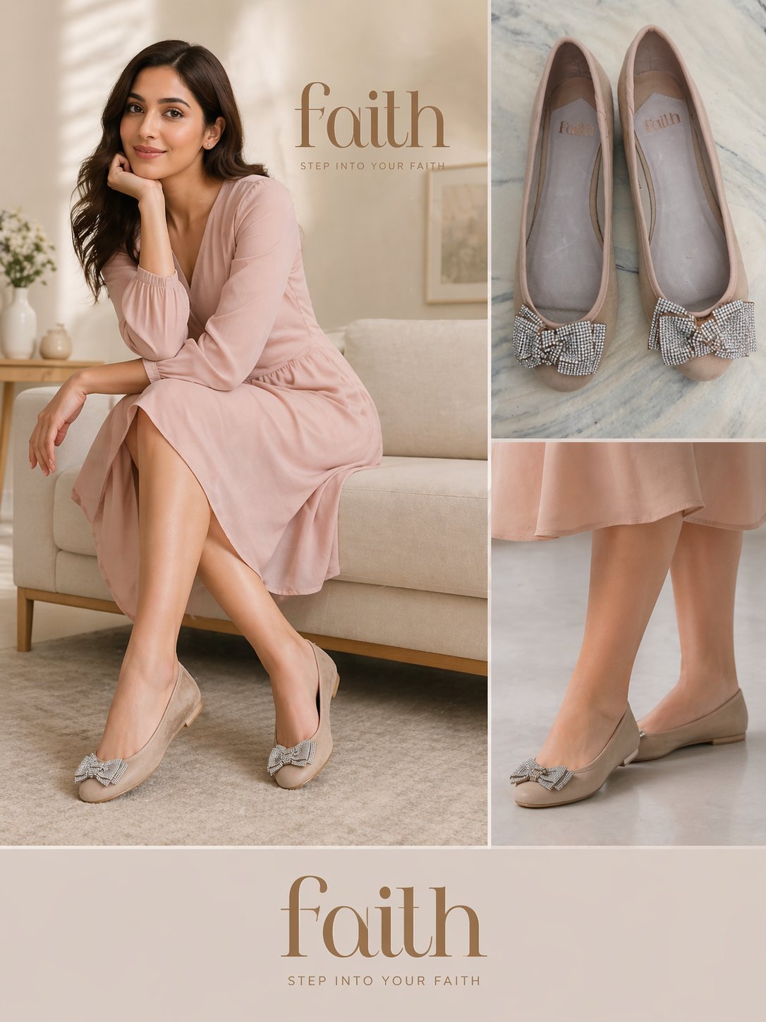 Un élégante ballerine Beiges de la marque Faith✨️