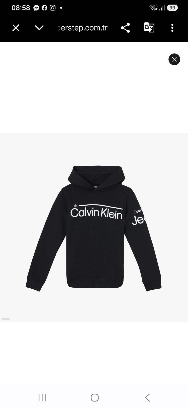 Un joli Sweat shirt Capuche Calvin Klein 🖤