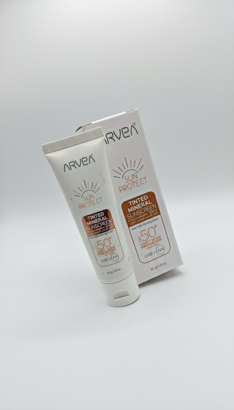 ☀️ Protection maximale & teint parfait : Écran Minéral Teinté SPF 50+ ARVEA ! ✨ Sublimez et protégez votre peau du soleil avec ARVEA Sun Protect ! 🏖️ Le soin solaire idéal : Écran Minéral Teinté SPF 50+ Résistant à l'eau