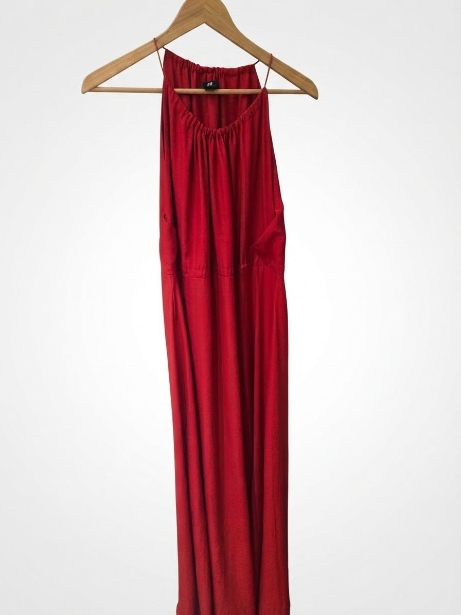 Robe longue rouge