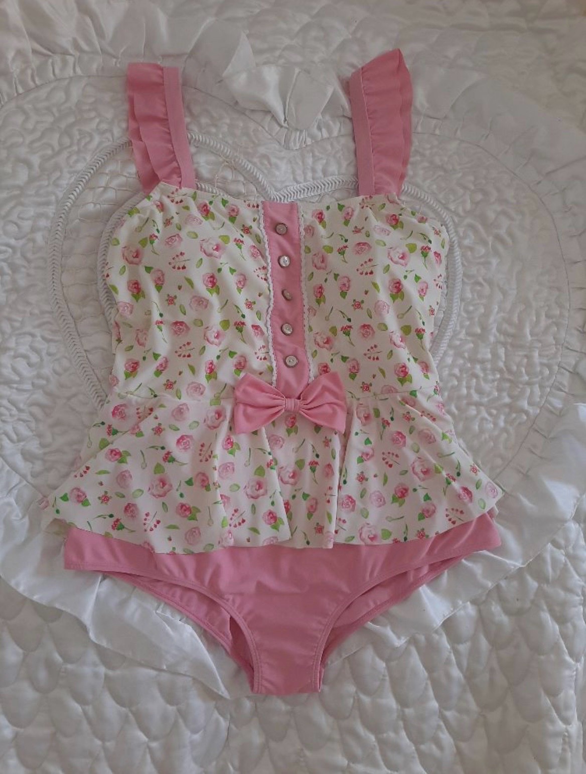 Maillot de bain rose bébé 2XL
