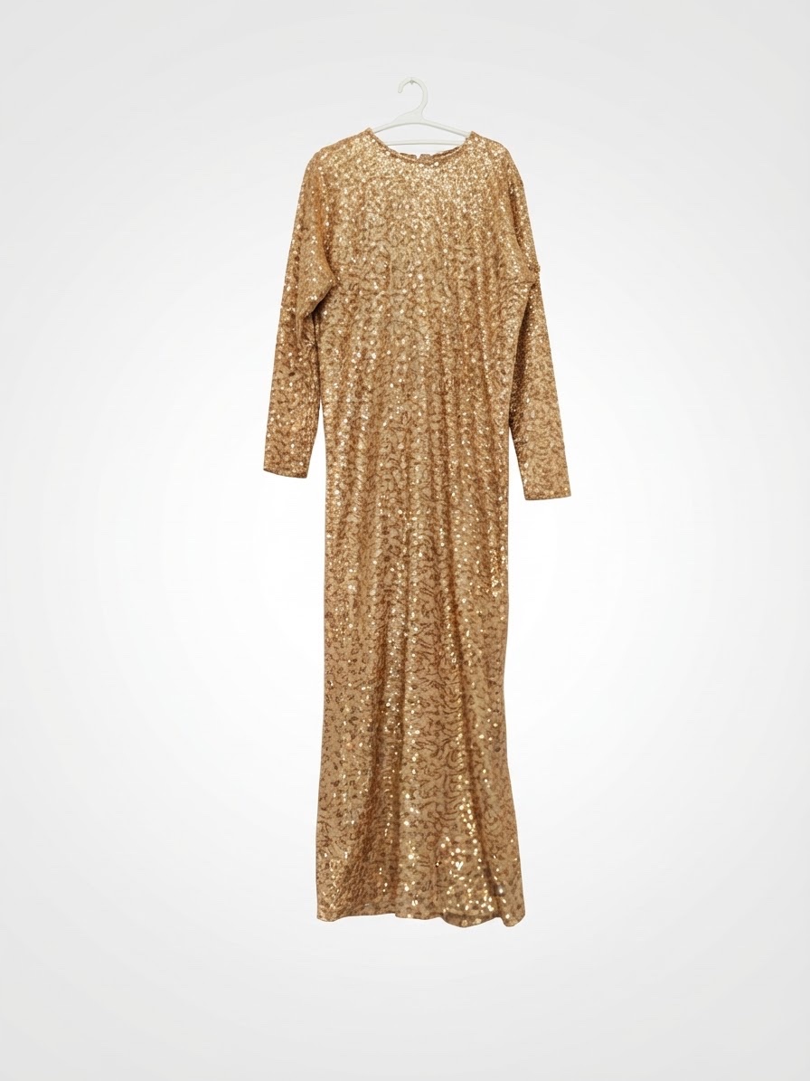 Robe soirée doré