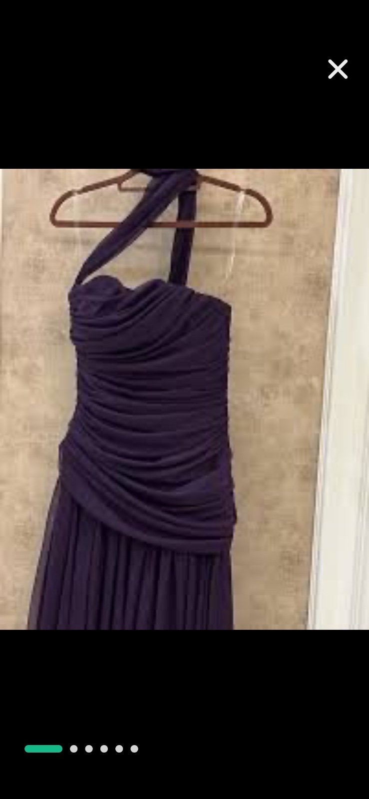 Robe aubergine soiree classe