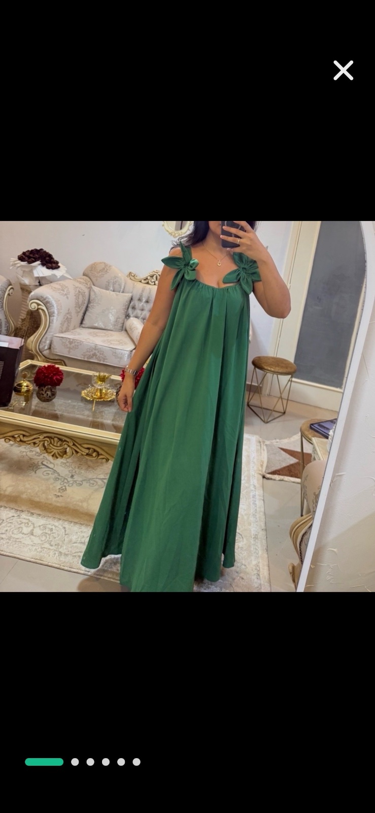 Robe verte shein