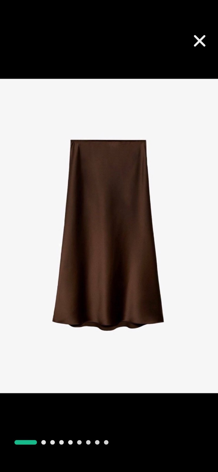Jupe satin mango 