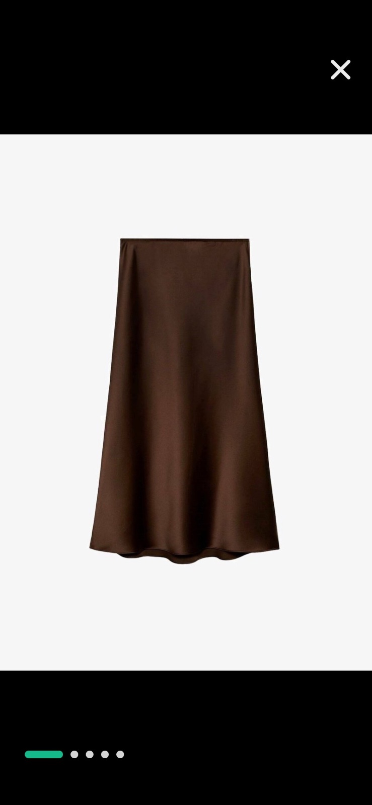 Jupe satin mango