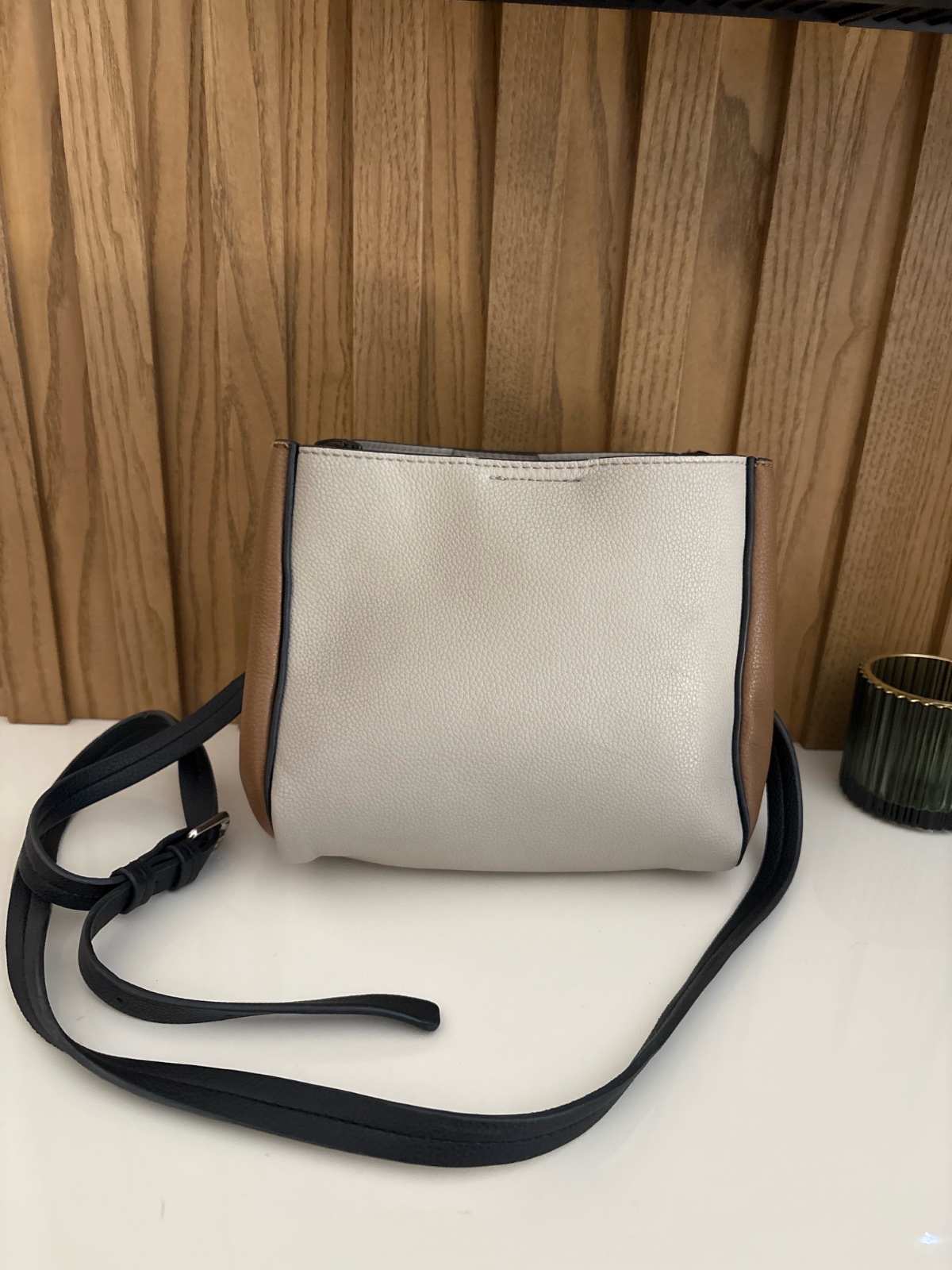 CROSSBODY BAG JANICE ECRU M - Sac bandoulière - ecru