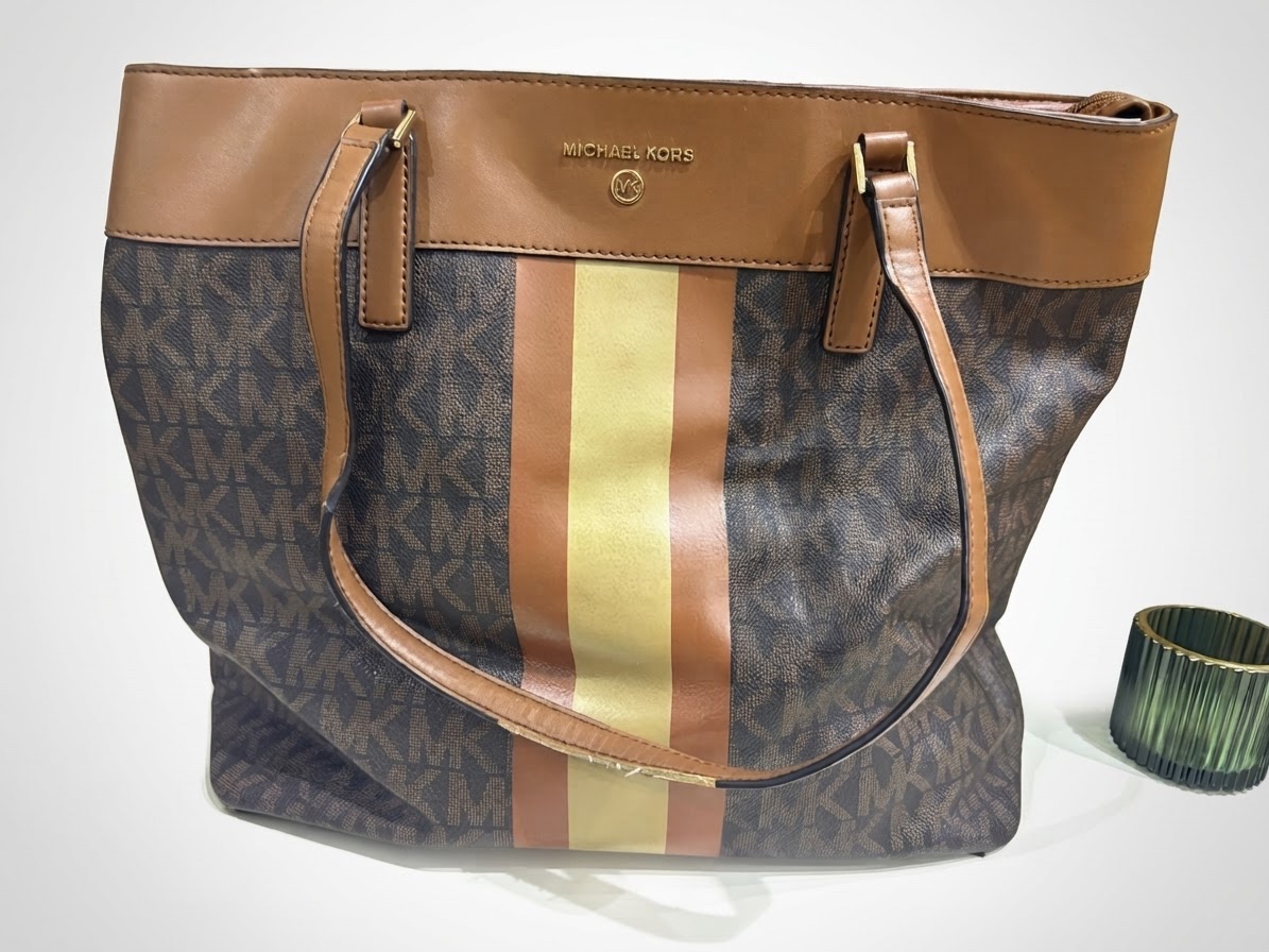 Sac a main Michael Kors Morgan Center Stripe Tote Bag