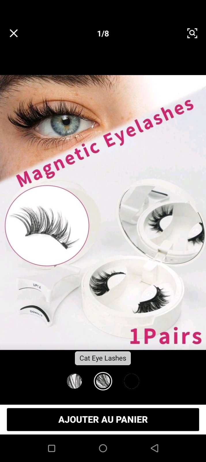 Cils magnétique 