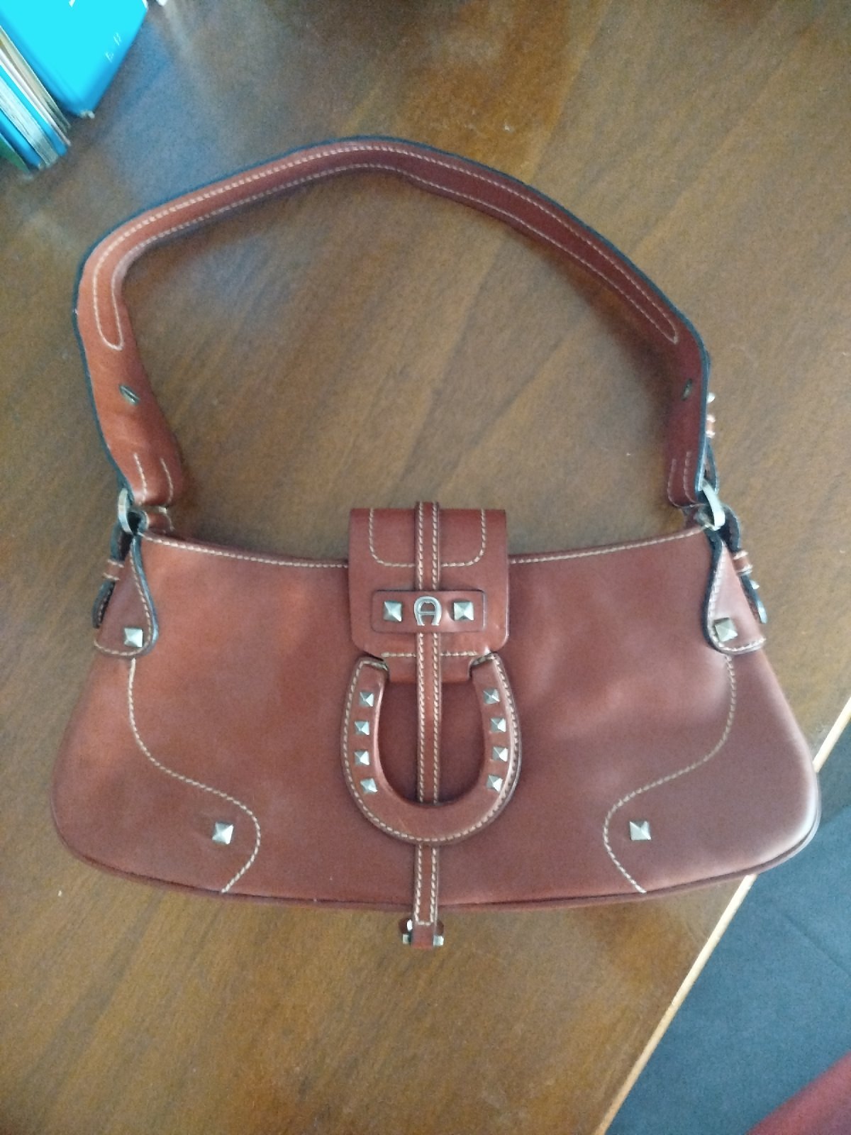 Sac Baguette Aigner en cuir 