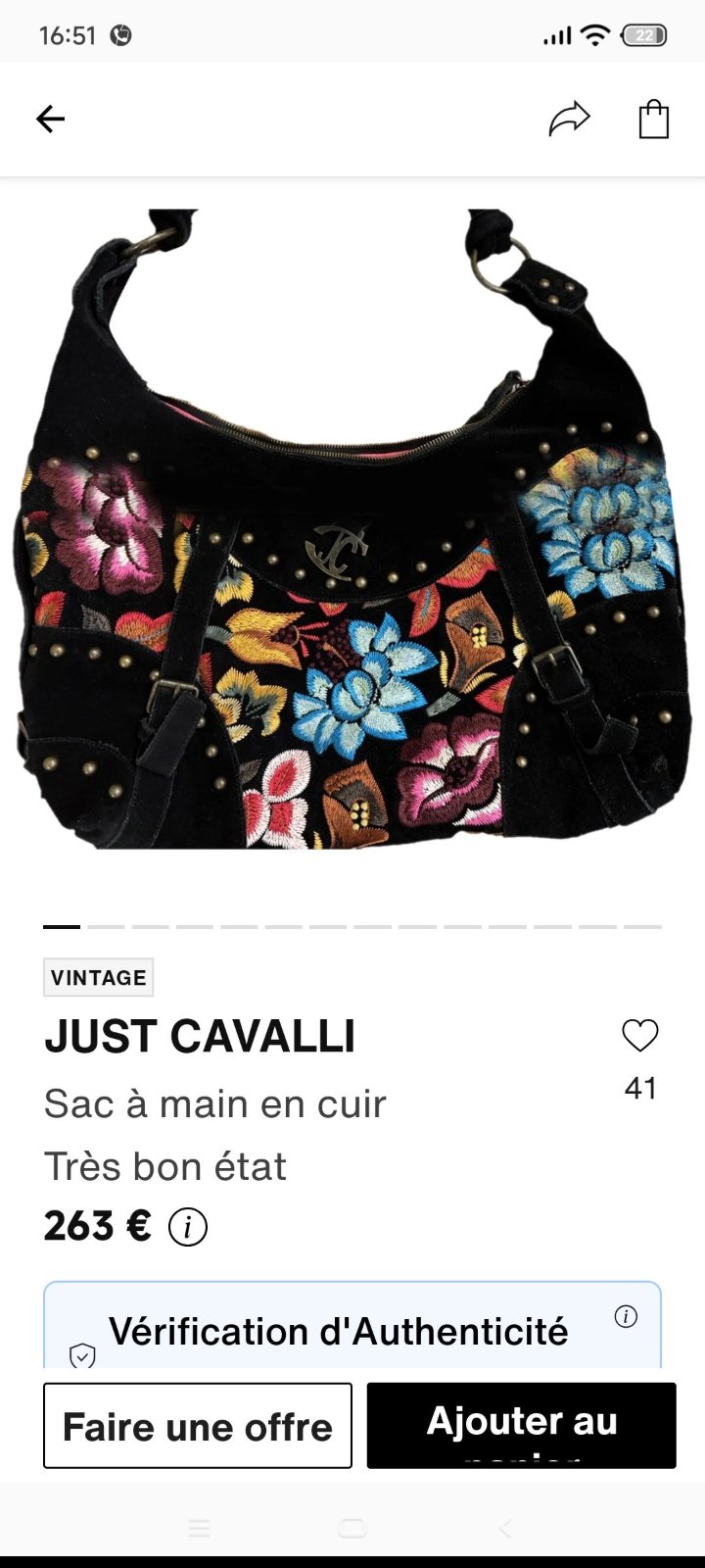 Sac a main Cavalli 