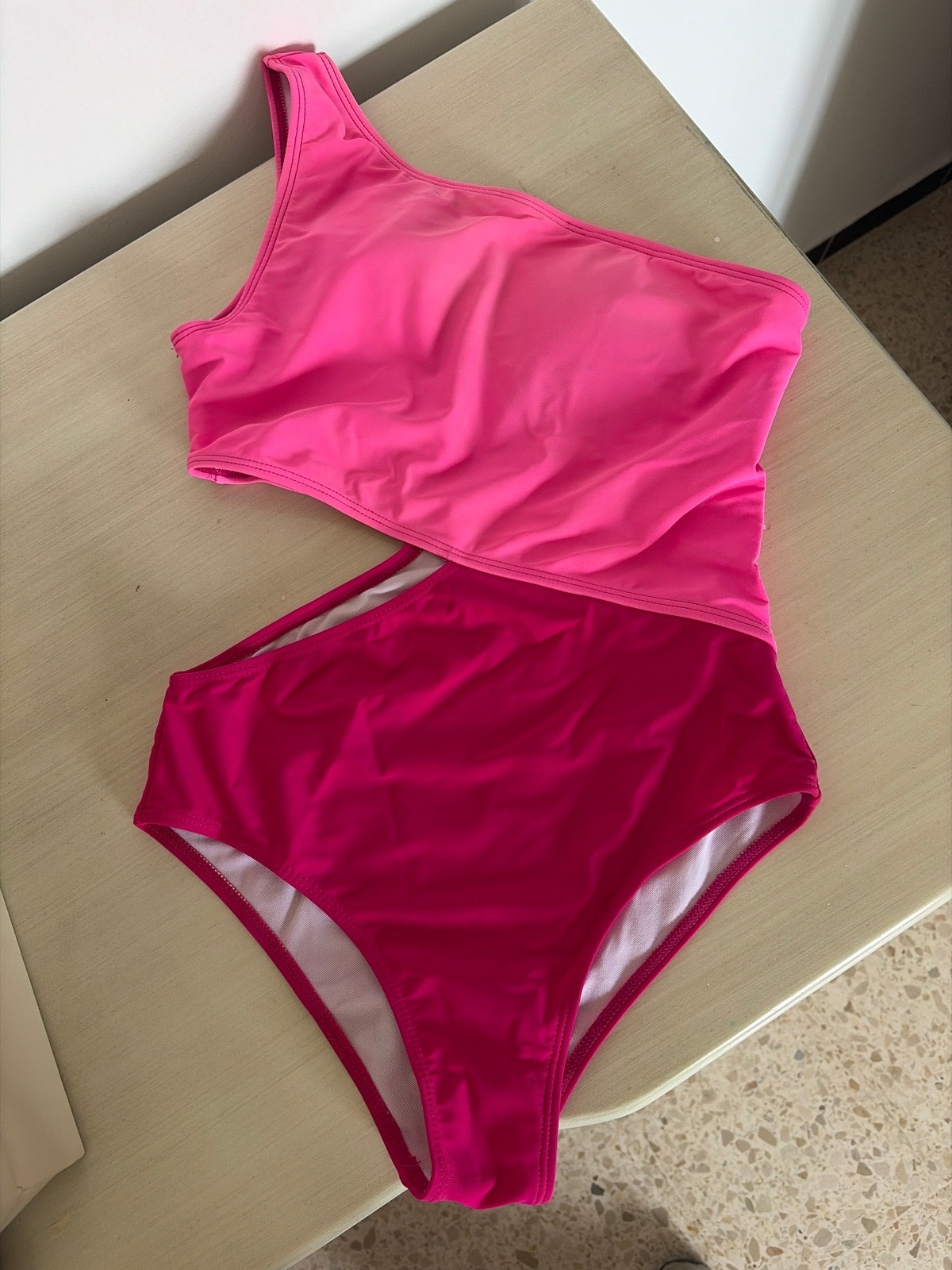 Maillot shein rose 