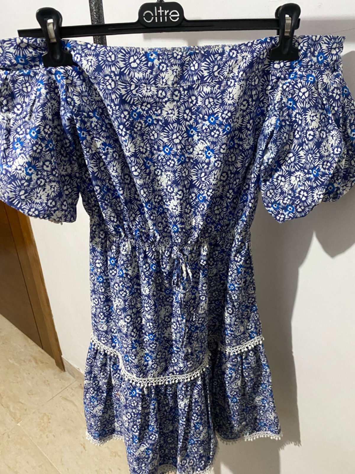 Robe fleuri bleu ete