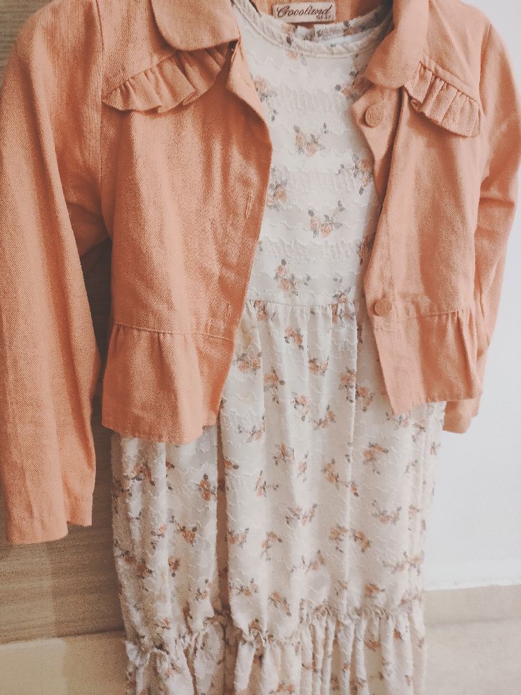 Robe et veste fillette 9ans
