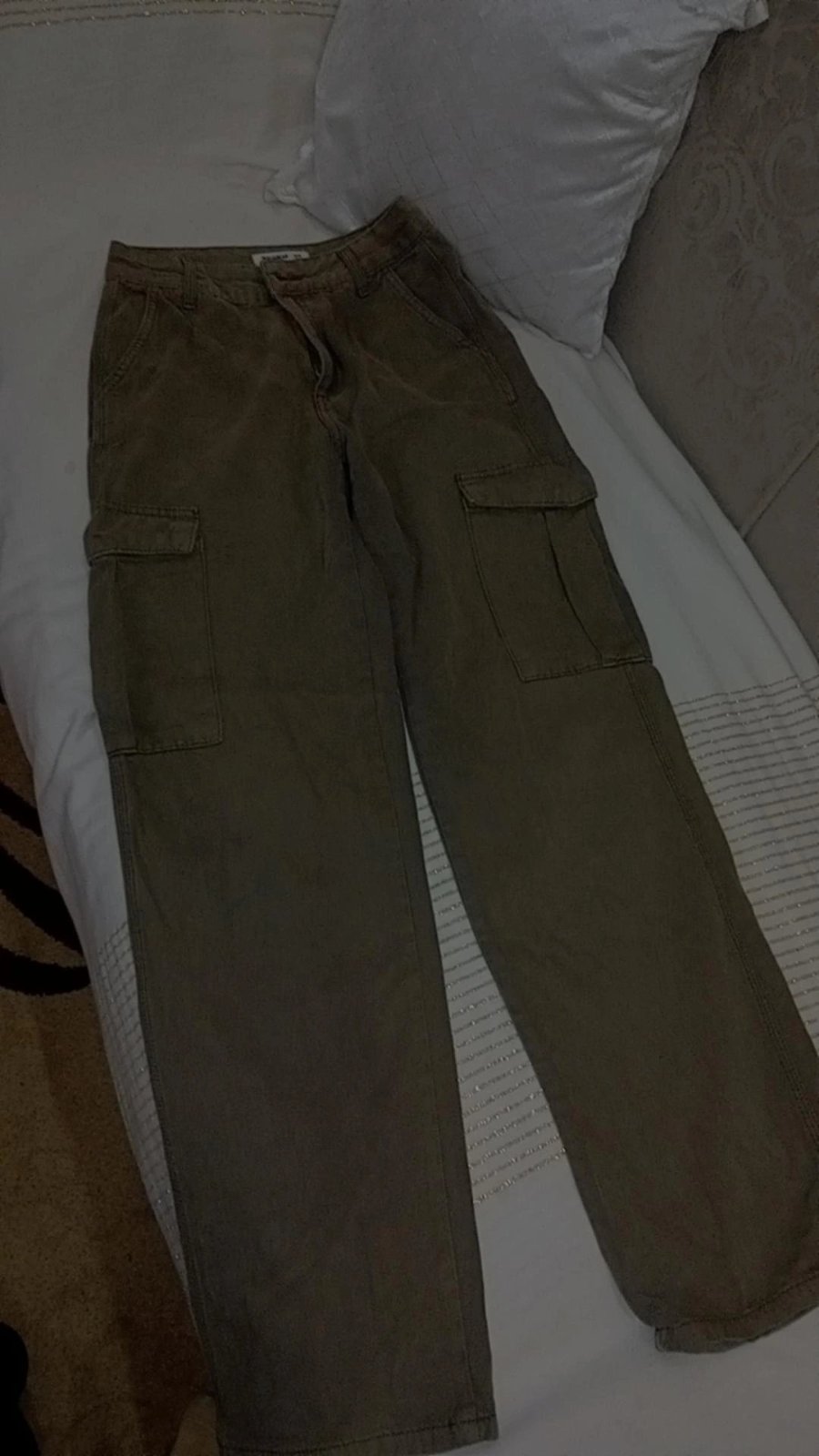 Pantalon cargo vert