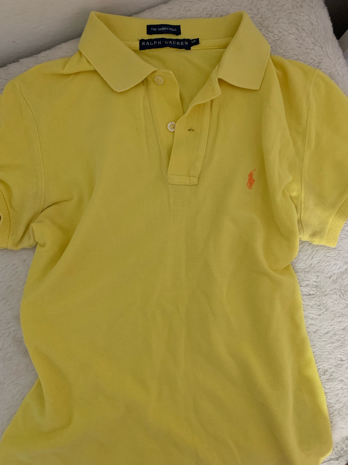 Pull polo ralph lauren jaune