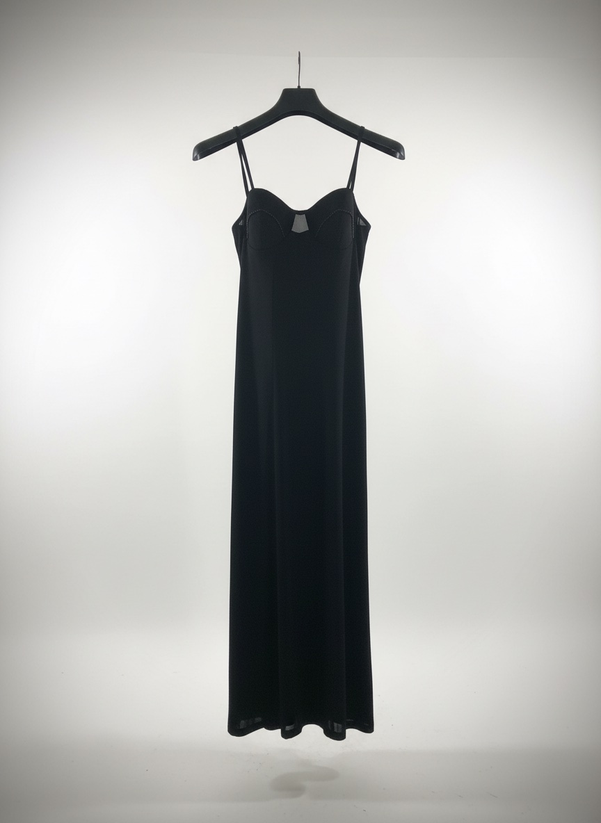 Robe noire soirée très chic