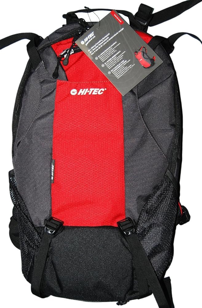 Sac à dos Rajani Hi-Tec unisexe rouge à coque souple de 35 L