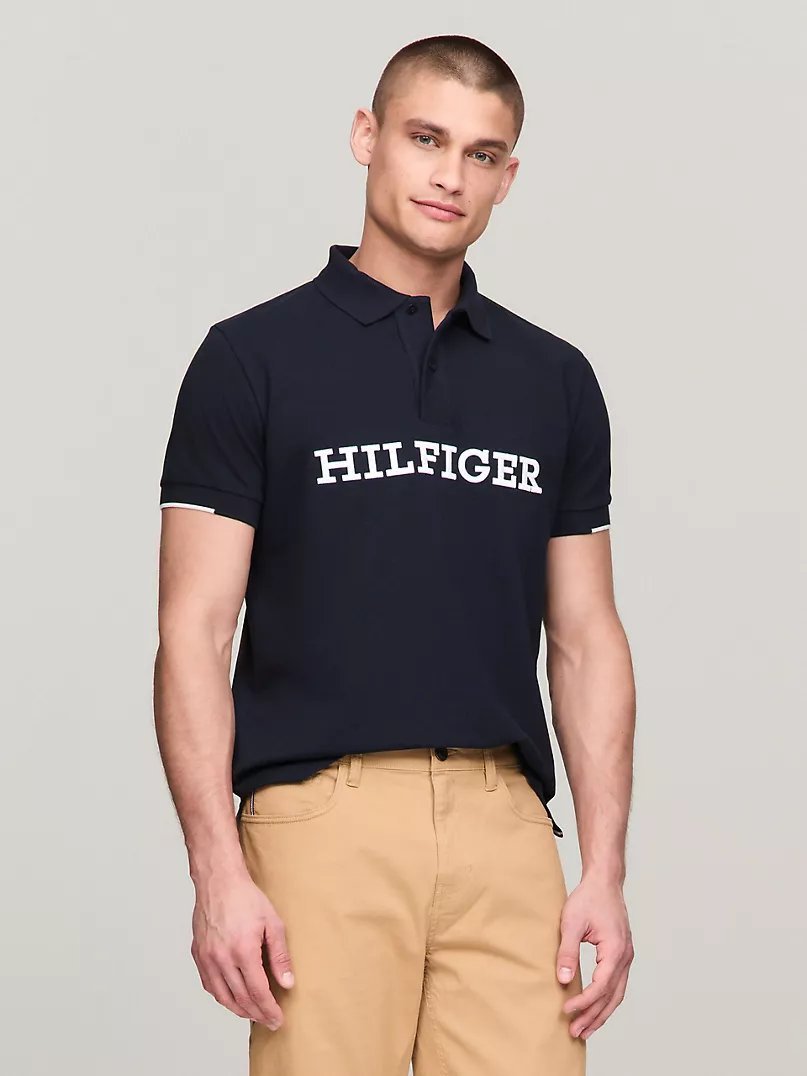 Polo Hilfiger brodé à coupe régulière