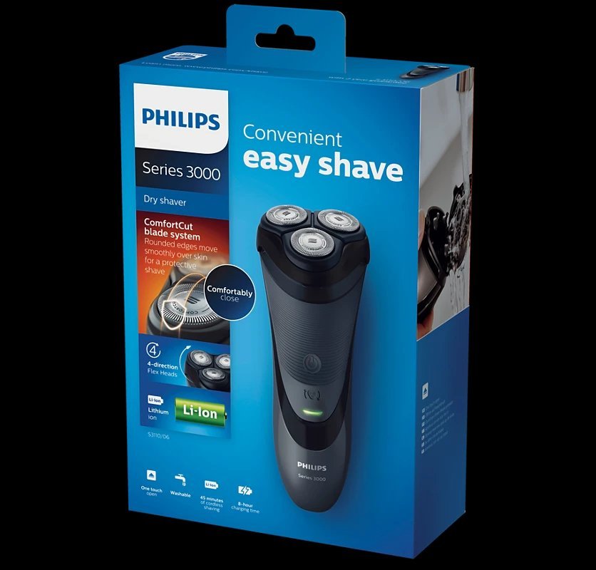Shaver Philips series 3000 Rasoir électrique à sec