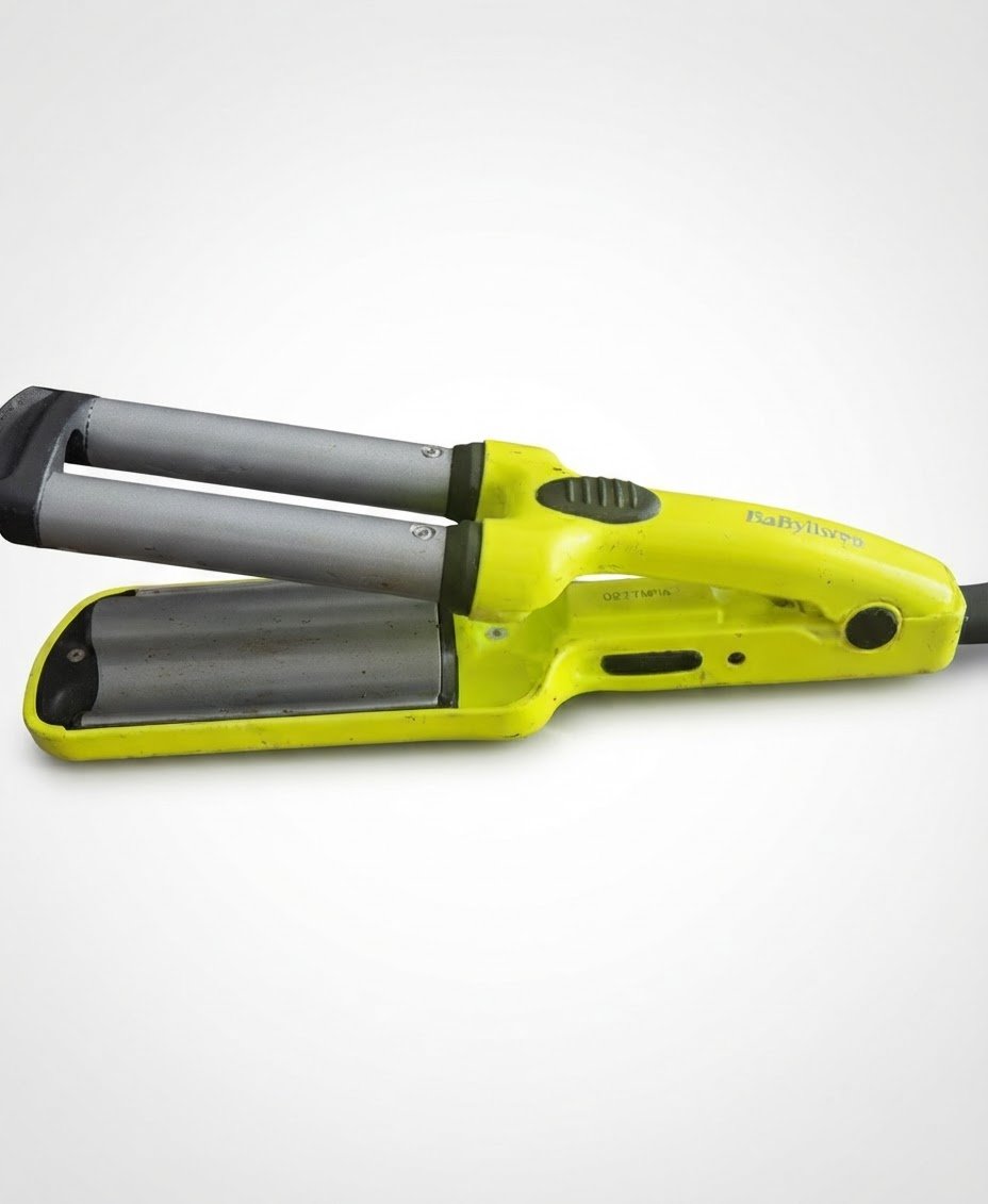 BaByliss Paris  Mini fer à boucler double cylindre jaune