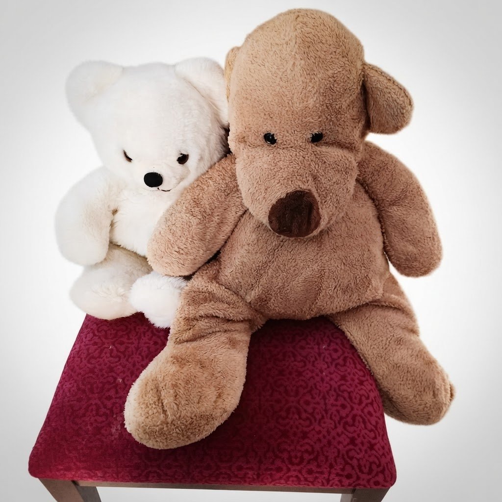 Peluche ours et un chien 