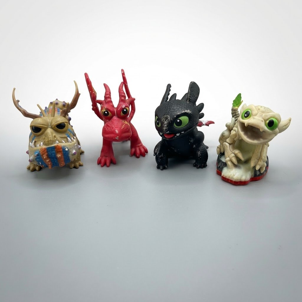 Figurines miniatures de Dragons authentique 