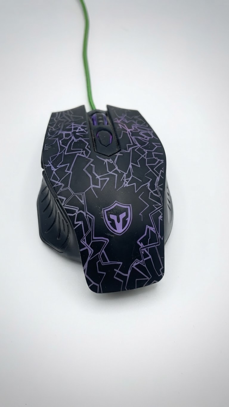 Souris Gaming Filaire Battletron – Retroéclairage LED RGB & Motif Éclair