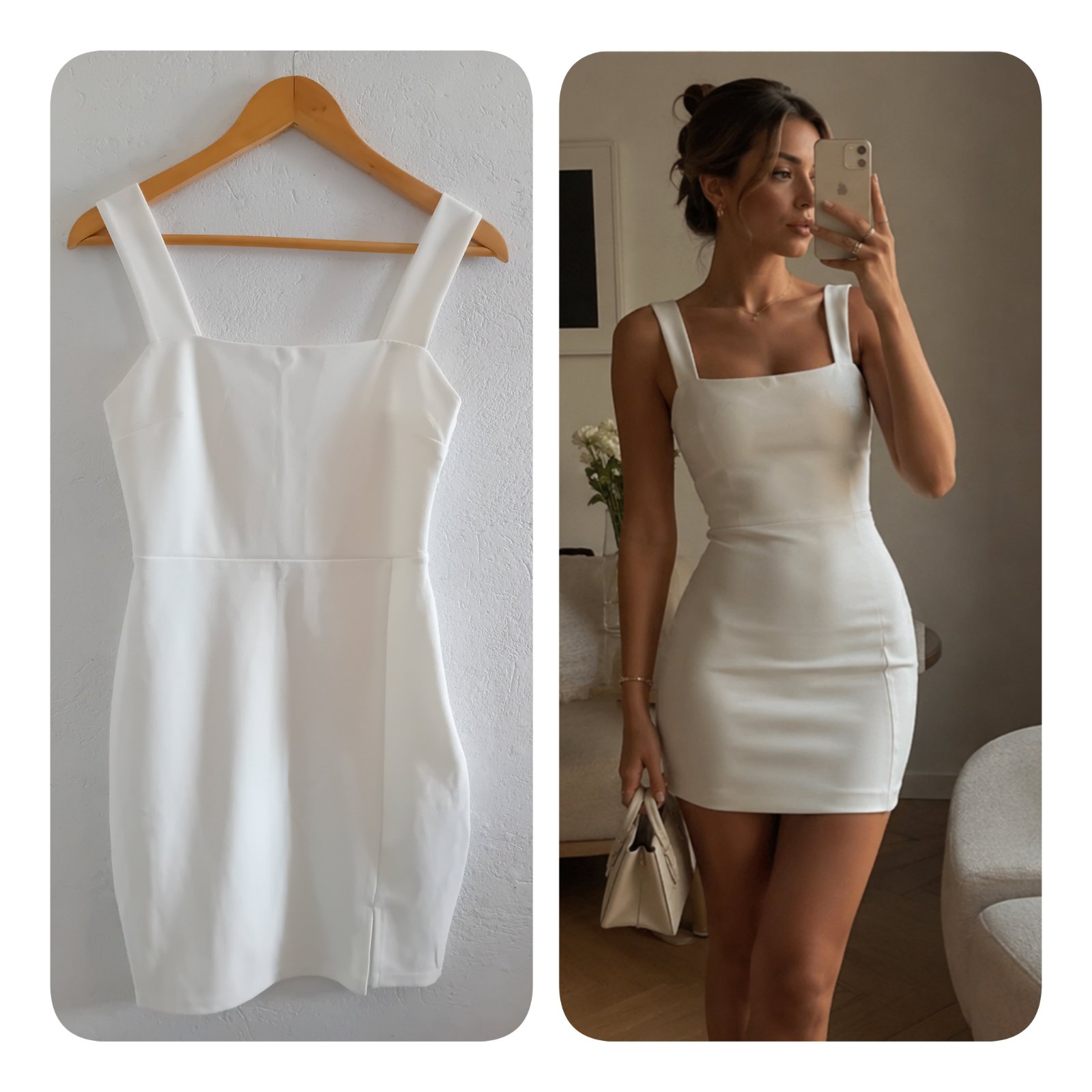 Robe mini blanche