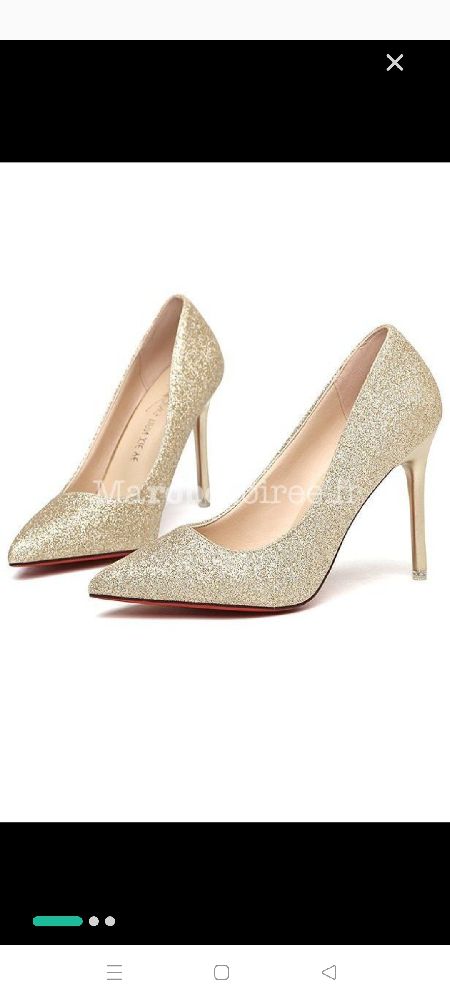 Escarpins champagne taille 39