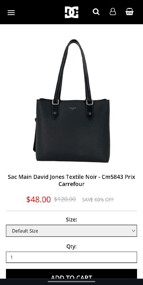 Sac à mains de la marque david jones 