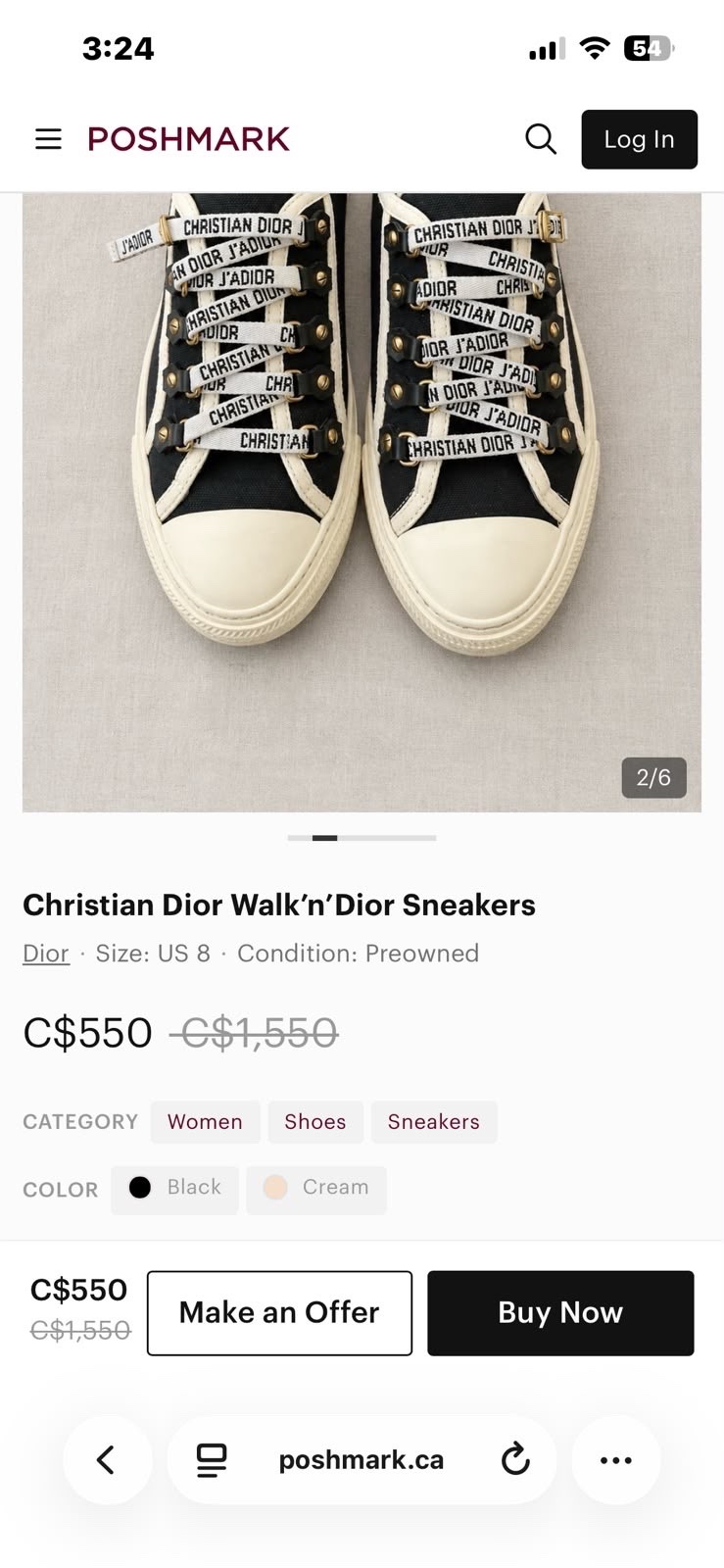 Snekers Dior walk n Dior