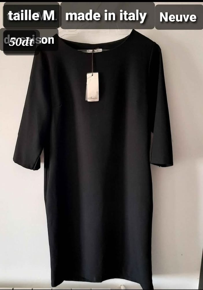 Robe noire made in italy encore avec ticket taille M