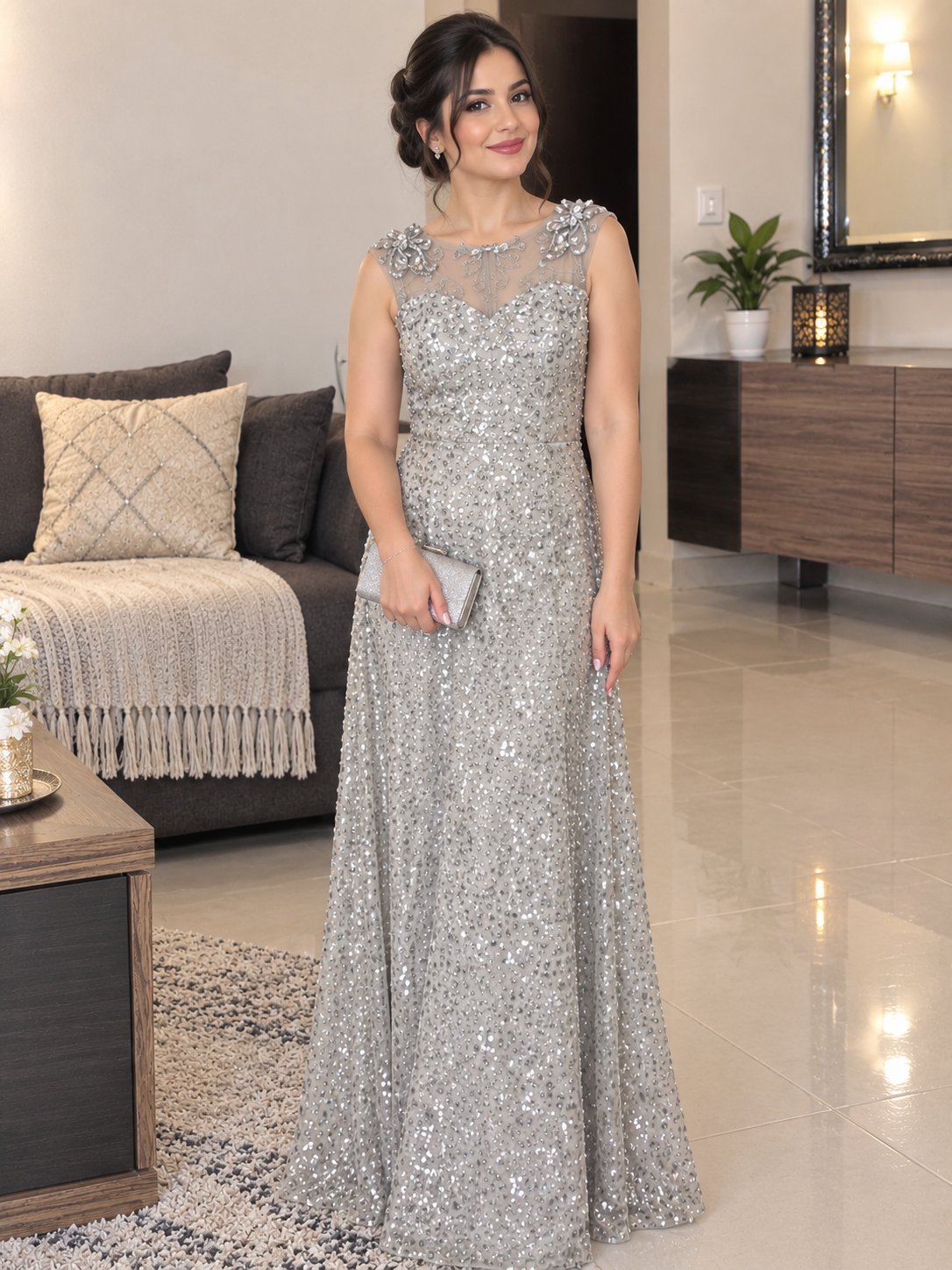 Robe soirée très élégante taille 40 disponible à Manouba prix 170dt