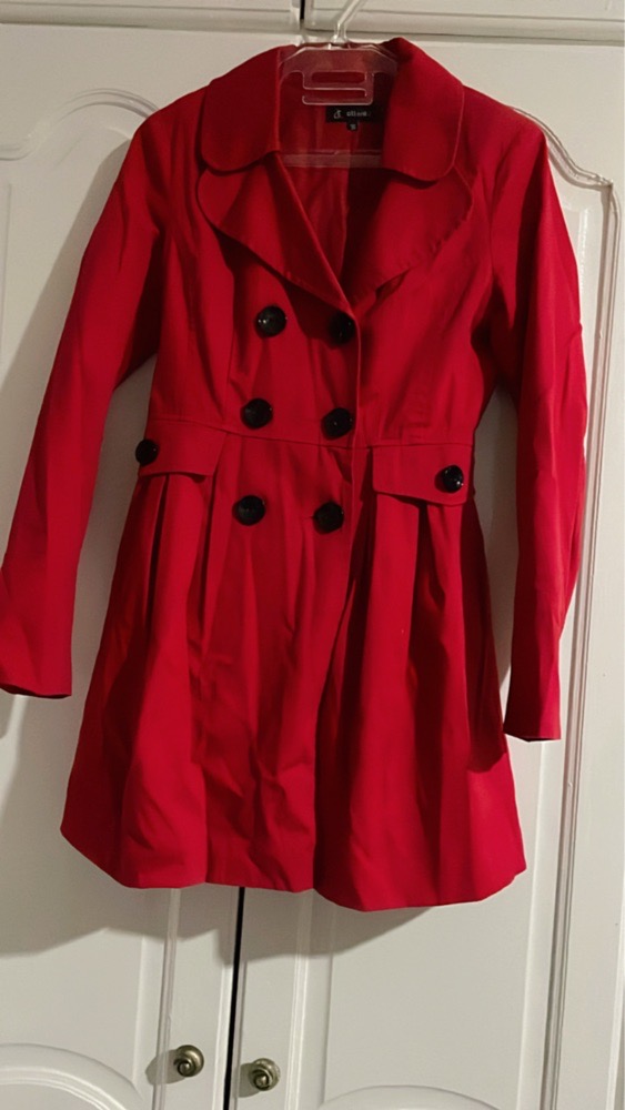 MANTEAU ROUGE BORDEAUX ♥️💥💥💥💥💥💥💯PROFITEZ