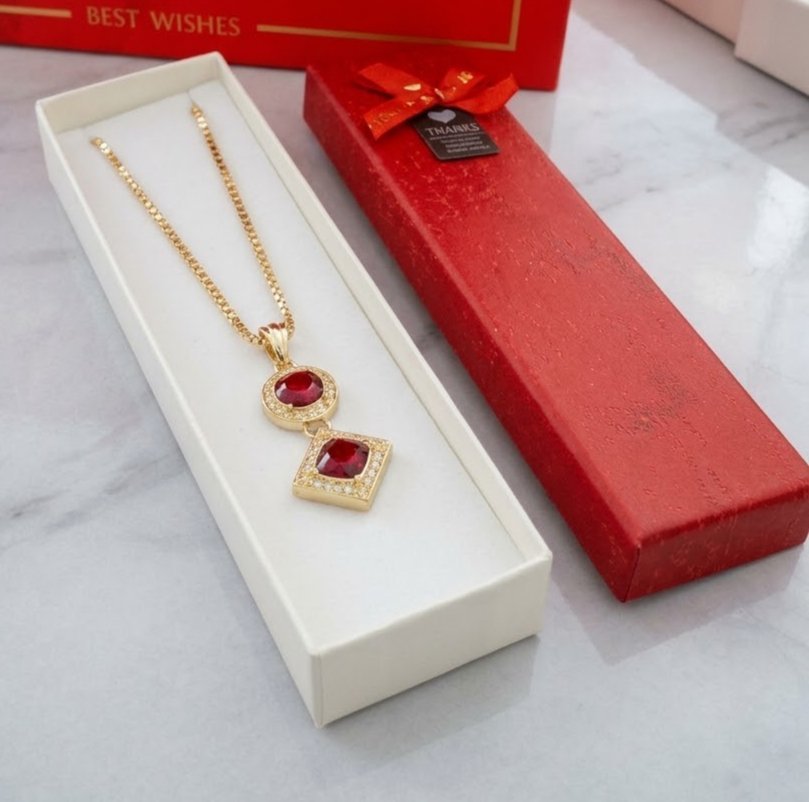 Collier Rubis rouge