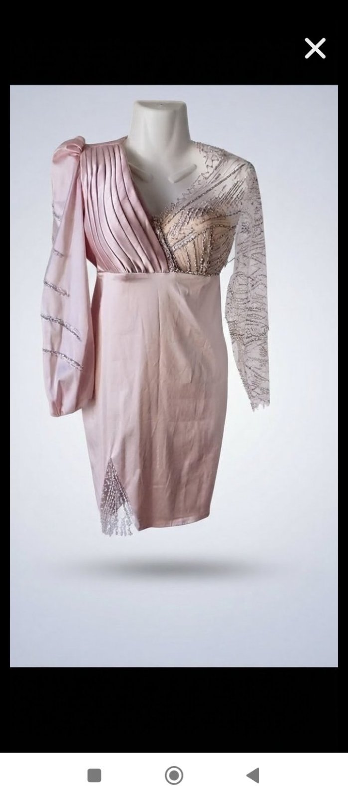 Robe rose poudré 