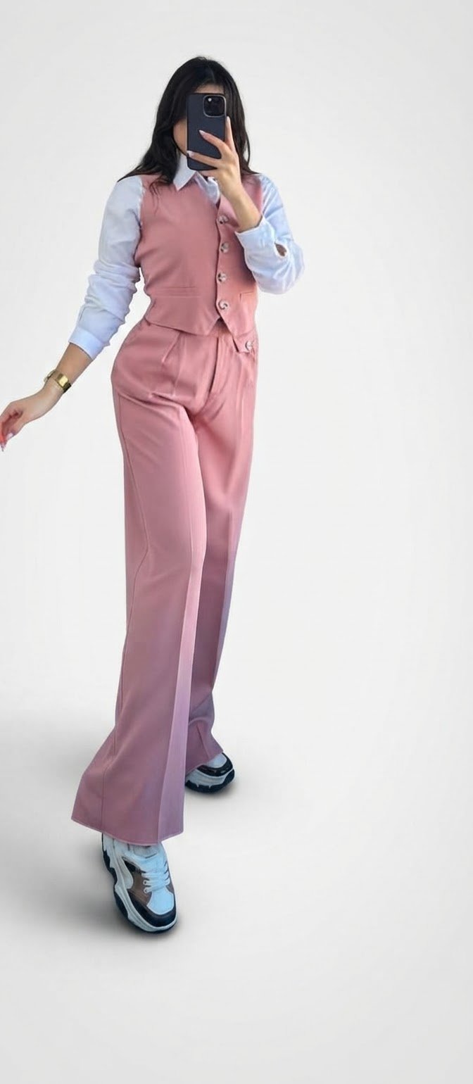 Set rose poudré 